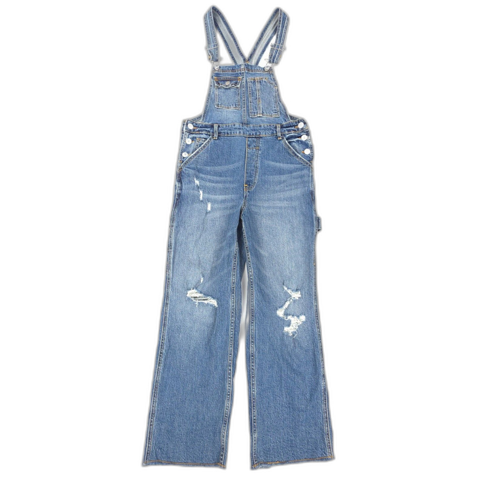 ANTHROPOLOGIE Pilcro The Lex Denim Overalls Jean Jumpsuit Western 90s Boho Y2k